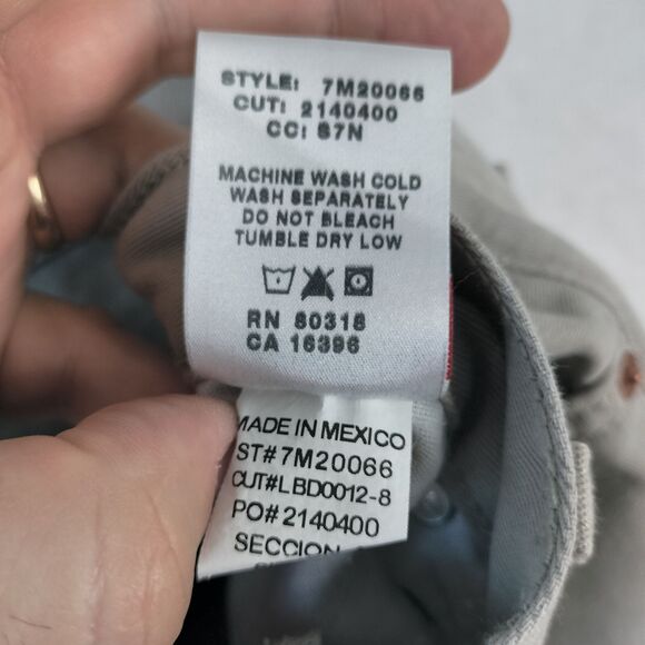 Lucky Brand Jeans Mens 36x30 Beige Classic Fit Straight Leg Dungarees Vintage - Picture 16 of 16